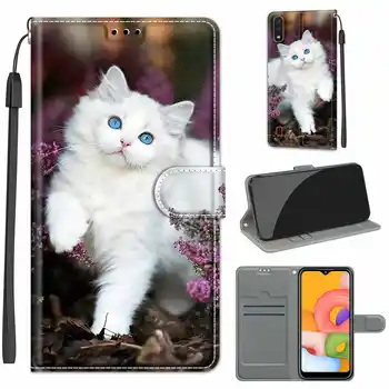 Portofel Caz Pentru Samsung Galaxy A01 A02 A02s A11 A12 A21s A31 A41 A32 4G 5G Lite Caz Piele Flip Book Cover Tipărite Telefon Sac