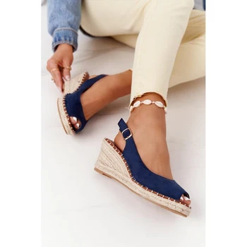 Vara Femei Sandale Peep Toe Culoare Solidă Buckle Wedge Sandale pentru Femei Casual Confortabil Platforma Femei Mid Sandale cu Toc