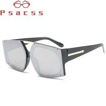 Psacss NOU Pătrat Săgeată ochelari de Soare Barbati Femei Supradimensionat Moda Vintage de Brand Designer de Ochelari de Soare oculos de sol feminino UV400
