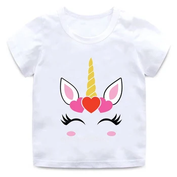 Unicorn Nouă Băieți și Fete Drăguț de Design Fata de Copii Amuzant Rece T-shirt Copilul Harajuku T-shirt pentru Copii Desene animate Copil pentru Haine