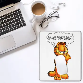 Nu am Mereu Dreptate, Dar eu nu mă înșel Niciodată Mouse Pad Garfield Pisica Minunat Mat Non-Alunecare Tampoane de Cauciuc Natural Office Home Deco Mat