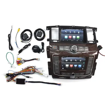 Dual Screen Android Radio Auto Șeful Unității pentru Nissan Patrol 2016 2017-2020 Auto Stereo Receptor sistem multimedia player