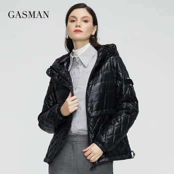 GASMAN 2021 NOUĂ Primăvară Toamna Jachete Scurte casual-geaca Fashion Clasic doamnelor jachete de Bumbac Subțire Cald Mantou pentru femei 21159