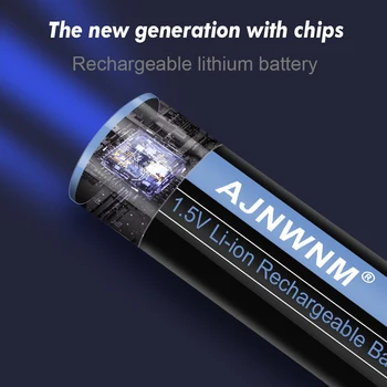 AJNWNM Original 1.5 v AA Baterie Reîncărcabilă 3400mWh Li-ion Baterie AA 1,5 V baterii reîncărcabile AA