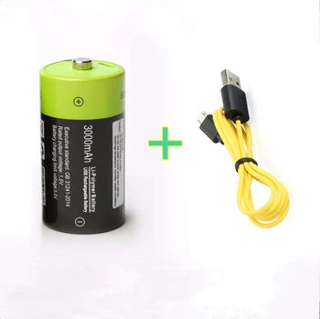 1BUC Noi Produse ZNTER 1.5 V 3000mAh baterie Reîncărcabilă Baterie Litiu-Polimer Baterie USB C Dimensiune + Micro USB Cablu de Încărcare