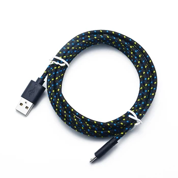 Nailon Împletite Micro USB Cablu de 1m/2m/3m Sincronizare de Date USB Cablu de încărcare Pentru Samsung HTC LG, Huawei, Xiaomi Telefon Android Cabluri
