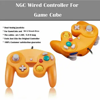 4 Butoane de Incendiu Joypad Gamepad cu Fir pentru Nintend NGC GC pentru Gamecube Controller pentru Wii, Wiiu Gamecube Joystick-ul Joc Accesorii