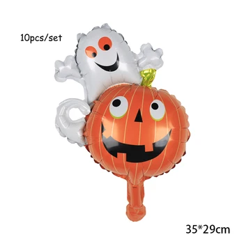 Mini Baloane Halloween Dovleac Fantoma Vrajitoarei Folie Bile De Aer Globos Decoratiuni Partid Jucărie Pentru Copii Decoratiuni De Halloween Copil De Dus