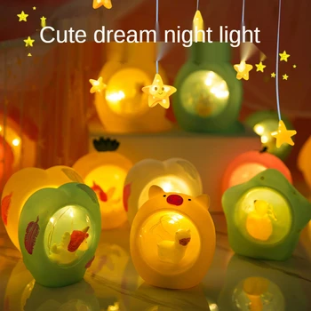 Lampă cu LED-uri De Email Material Uri Unicorn Stele Lumina de Noapte Creative Fanshionable Copii Cadou de Ziua Noptiera Luminos Jucarii