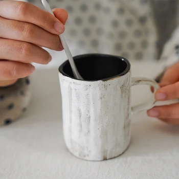 Vintage Ceașcă de Cafea cu Lapte Alb Ceramică Roșie Europeană Ceai, Cești de Cafea Set cu Mâner Simplu Xicara Porcelana Acasă Recipient JJ60BD