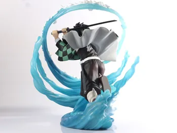 Anime Demon Slayer Kimetsu nu Yaiba Agatsuma Zenitsu Kamado Tanjirou PVC figurina Jucarie Statuie Adult de Colectie Model de Papusa