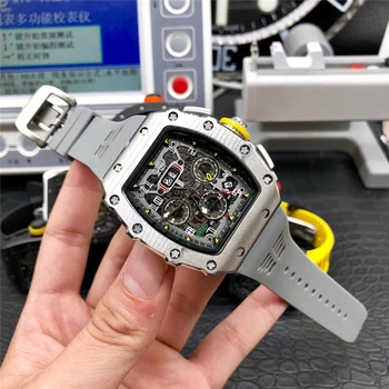 De Vânzare la cald RM11 Ediție Richard Automatic Mens Ceasuri de Calitate de Top Marcă modelului mecanice ceas curea Silicon ceas cadou