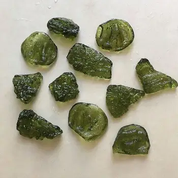 Naturale Bijuterie Verde Moldavite Meteorit Colier Impact Sticlă Cehă Colier Pandantiv Forma Aleatoare Lanț Pulover