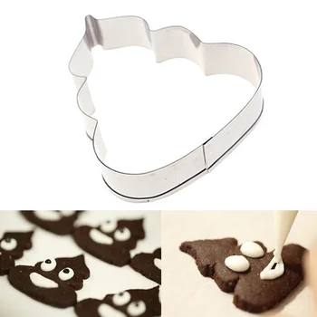2 buc Poo Cookie-Cutter din Oțel Inoxidabil Caca în Formă de Cookie-Cutter Familie DIY Tort Cookie Maker Mucegai Pentru Petrecerea de Ziua [3]