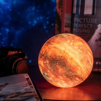 2019 Dropship New Sosire Imprimare 3D Star Luna Lampă de Colorat Schimba Touch Home Decor Creativ Cadou Usb Led Galaxy Lampa cu Lumina de Noapte