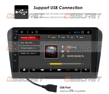 Android 10 Car DVD Player pentru Mazda 3 Mazda3 2004-2013 cu BT 4G Radio Wifi GPS 2GRAM SWC RDS DVR DAB DTV AM/FM Oglindă-Link CAM