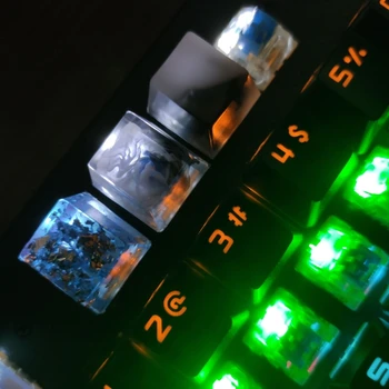Unul Handmade Personalizate OEM R4 Profil Rășină Tastă pentru Switch-uri Cherry MX Tastatură Mecanică RGB Translucid Rășină Keycap