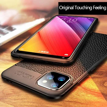 Pentru Samsung Galaxy A51 A71 A31 A21S A11 A41 A01 Core Caz Lychee Textura Moale TPU Telefon Acoperă Pentru Coque Galaxy A81 A91 Caz Etui