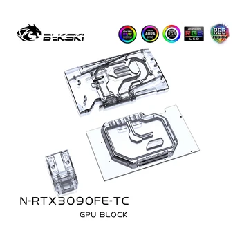 Bykski N-RTX3090FE-TC,Răcire Activă GPU Backplate Bloc Pentru NVIDIA RTX3090 Fondator Ediție,VRAM Radiator Radiator VGA Cooler
