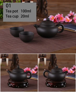 Yixing Lut Violet mic set de Ceai Include 1 Vas 2 Cani, XiShi oală ceremonia Ceaiului,Zisha Ceramice ceașcă de ceai,China Kung Fu Set de Ceai