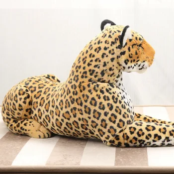 90 cm gigant simulare leopard strat de pluș jucărie de pluș animale de pluș papusa cadou de Crăciun de pluș animale