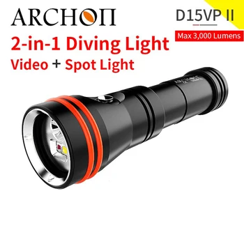 D15VP II fotografia HD video scufundări lanterna 3 culori de iluminare lumina se arunca cu capul sub apă 100m scufundări lanterna lumina de umplere se arunca cu capul lumini