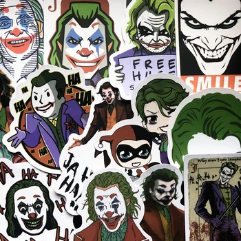 50PCS Joker Anime Autocolante de Desene animate Clovnul Stil Pentru Cazul Laptop Motocicleta, Skateboard Depozitare Decal Copii Jucărie Sticke F4