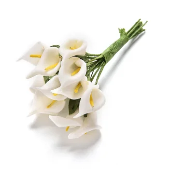 Decor de nunta favoruri 12buc/lot atingere Reală Calla Lily Mini 3 cm spuma PE flori artificiale Ieftine din flores