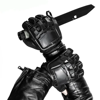 Tactic Bărbați Mănuși Militare Armata Airsoft Vanatoare Jumătate Degetul Mănuși în aer liber Wargame CS Fotografiere Biciclete de Luptă Fingerless Glove