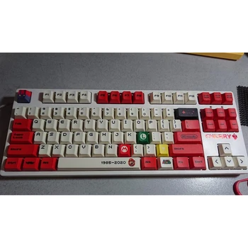 120 Cheie PBT Keycap Sublimare Cherry Original înălțime Personalizate Rosu Alb Negativ Tastă Pentru 61 68 71 87 Tastatură Mecanică