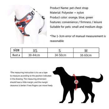 Nu Trageți Câine Ham Respirabil Reflectorizante Cablajul De Formare Cu 2 Lesa Accesorii Pentru Câine Confortabil Consumabile Pentru Animale De Companie
