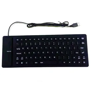 Flexibile Tastatura 85Keys Tastatura USB Portabil Impermeabil Silicon Mini Tastatură de Gaming Pentru PC, Laptop rusă limba spaniolă limba engleză