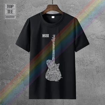 Femei Tee Muza V2 Chitara Matthew Bellamy T-Shirt Negru Xs-2Xl Pentru Doamna Topuri Streetwear
