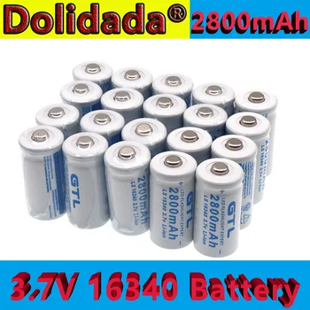 Noi 3.7 V 2800mAh baterie Litiu Li-ion 16340 Baterie CR123A Baterii Reîncărcabile 3.7 V CR123 pentru Laser Pen Lanterna LED-uri de Celule