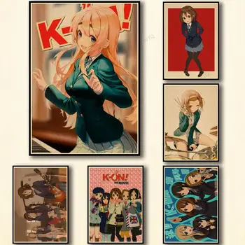 WTQ Panza Pictura Retro Poster K-ON! Anime Postere De Perete Decor-O Singură Bucată Poster De Arta De Perete Poza Cameră Decor Decor Acasă