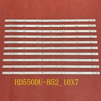 10 BUC/set de Fundal cu LED strip pentru HISENSE_55_HD550DU-B52_10X7 H55M3000 H55M3300 55H8C