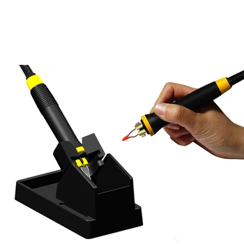 Ciocan de Lipit Electric Pen Izolare Mâner Anti-alunecare cu Lemne Usoare Pyrography Instrument de Sudura Portabil cu Fir de Artizanat