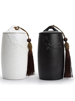 2020 Nou Ceai Din Ceramica Cutie De Depozitare Borcane Pentru Condimente Bucatarie Canistre De Ceai Din Portelan Cutii Sigilate Bomboane De Zahăr Container Ceai Oală Rezervor