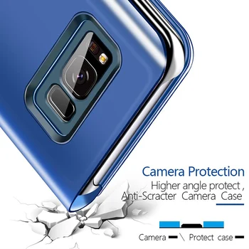 Smart Mirror Caz De Telefon Pentru Samsung Galaxy S20 S10 S9 S8 Plus A3 A5 A7 J3 J5 J7 2017 A6 A7 A8 2018 Nota 20, Ultra 10 9 8 Acoperă