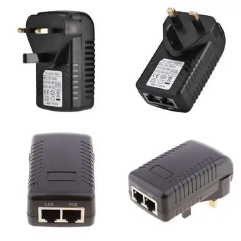 48V 0.5 O sursă de Alimentare POE PoE Injector de Alimentare prin Ethernet Adaptor de Priza UK Telefon IP Router-ul, Camera foto Adaptor de Comunicare