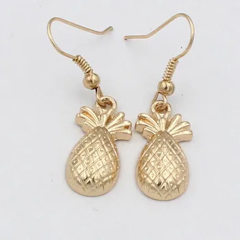 Culoare de aur mic drăguț ananas cercei pentru femei aliaj de nichel gratuit accesorii bijuterii moda bijuterii femme cadouri fj820