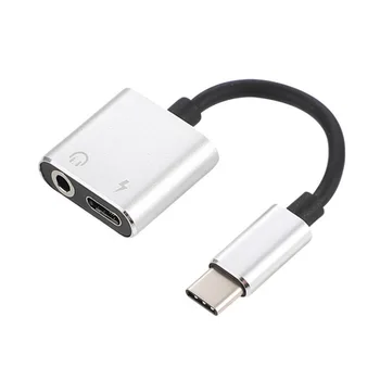 Noul 3.5 mm AUX Cablu Audio 2 in 1 USB de Tip C de Încărcare Adaptor Audio pentru Leeco Le Max 2 Căști Auto USB-C Cablu de încărcare pentru Xiaomi