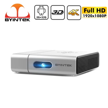 BYINTEK U50 Full HD 1080P Android Wifi Inteligent 2K 3D 4K TV Portabil cu lAsEr Acasă Mini LED Proiector DLP Proyector pentru Telefonul Mobil