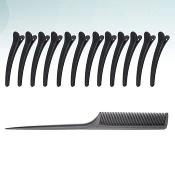 13pcs Coafură Clipuri de Păr și Pieptene Duckbill Clipuri de Păr Partiție Clipuri de Păr Instrument de Styling pentru Salon de Frizerie (12buc Parului C