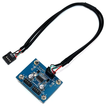 4-Port USB 2.0 9-Pin Hub Cablu de Extensie Card Conector Adaptor pentru Placa de baza Desktop USB Flash Drive 180 de grade