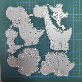 Dinozaur Tăiere de Metal Moare Stencil Scrapbooking DIY Album Timbru Carte de Hârtie Mucegai Relief Decor Ambarcațiuni