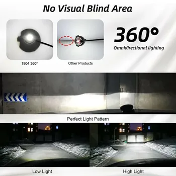 LED-uri LED-uri Faruri Becuri de 6000K 8 Părți 9V La 36V Luminos Auto H7 Kit de Alb Auto Piese de schimb Auto, Bunuri Accesorii Auto