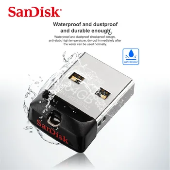SanDisk CZ33 16GB 32GB 64GB 128GB Cruzer Fit mini USB Flash Drive USB 2.0 memory stick U Disc 16 32 64 128 gb Cheie pendrive