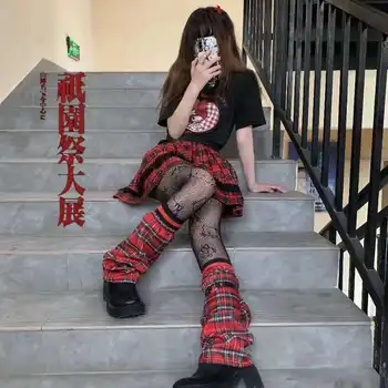 Harajuku Coreea Moda Lady Mult Ciorap Y2k Lolita Dulce Carouri Fata Piciorul Cald Jk Student Dantelă Neagră, Strada Piciorului