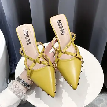 Noua Sexy Club Cristal de Nunta pentru Femei papuci Sandale Platforma de Moda Tocuri Subtiri de Mare Vara Turma de Partid papuci